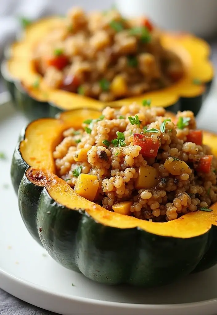 26 Grab and Go Freezer Meal Recipes for Busy Schedules - 18. Stuffed Acorn Squash