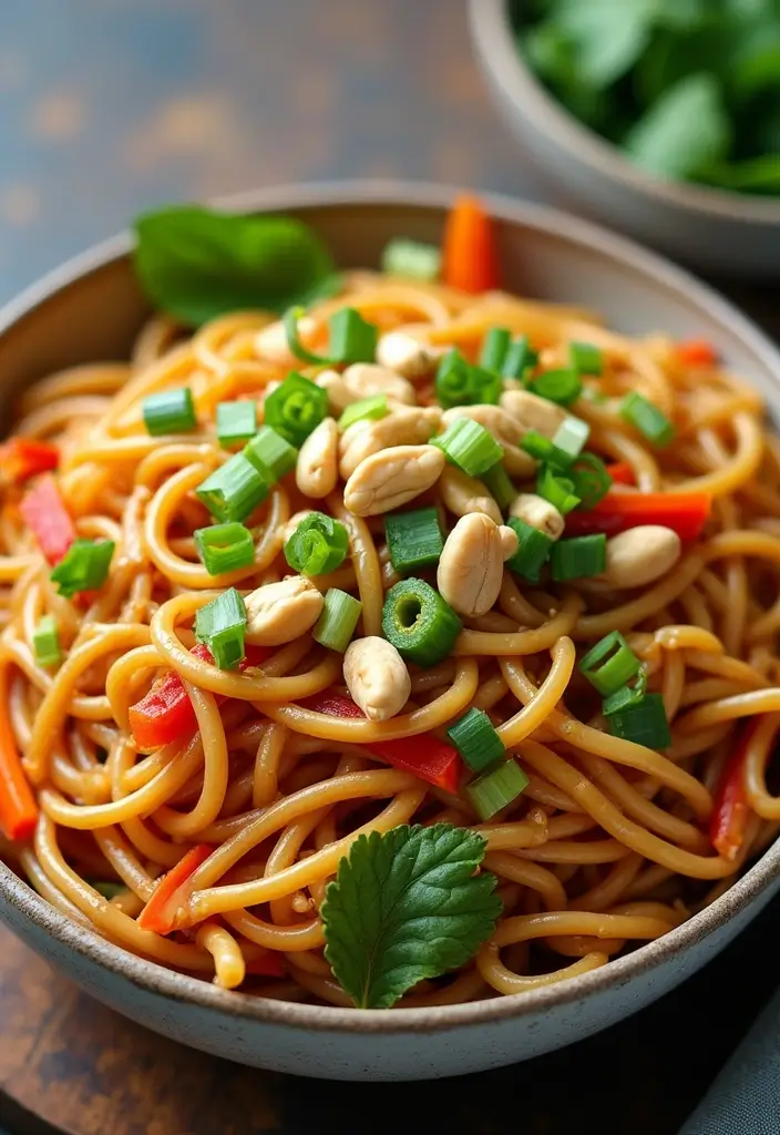 26 Grab and Go Freezer Meal Recipes for Busy Schedules - 22. Thai Peanut Noodles