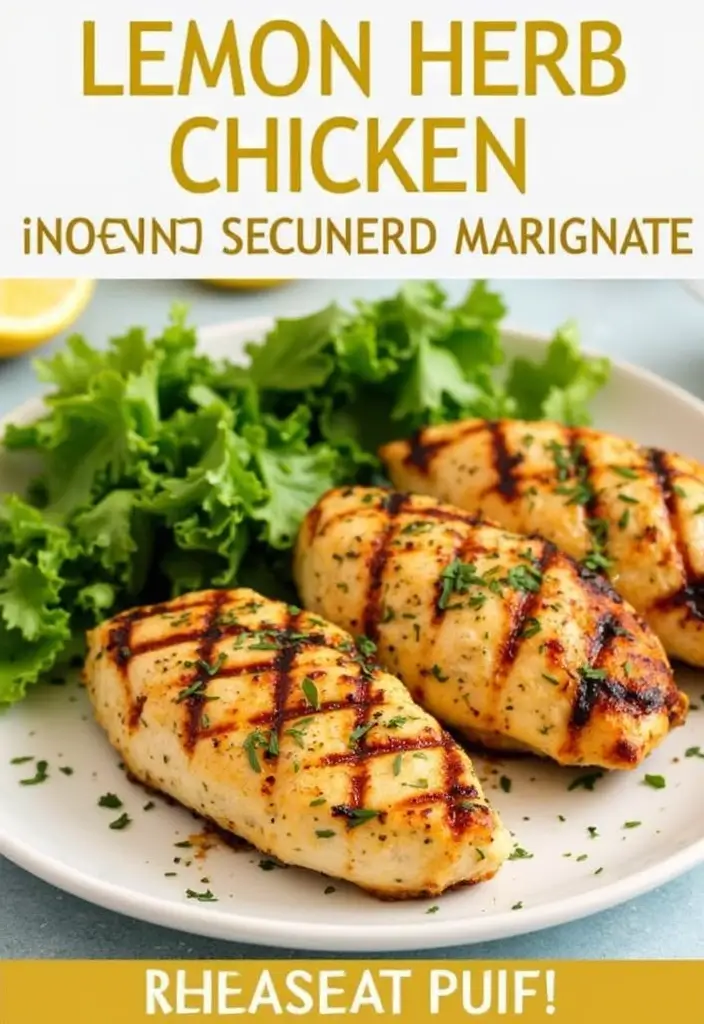 26 Grab and Go Freezer Meal Recipes for Busy Schedules - 7. Lemon Herb Grilled Chicken