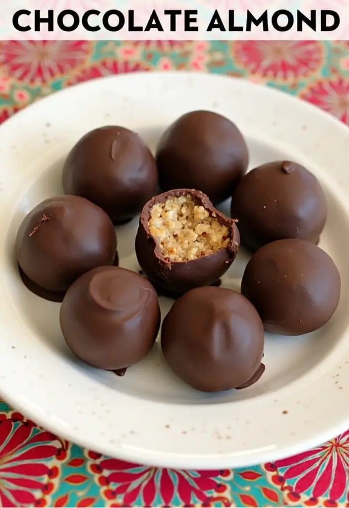 27 Freezer Meal Recipes for Vacation That Travel Well - 27. Chocolate Almond Energy Bites