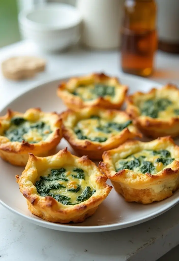 27 Freezer Meals for Chemo Patients That Provide Comfort - 12. Mini Quiches with Spinach and Cheese