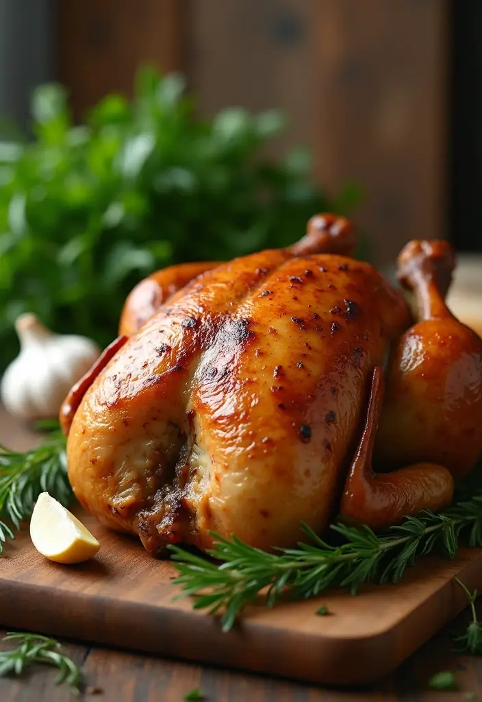 27 Freezer Meals for Chemo Patients That Provide Comfort - 19. Garlic Herb Roasted Chicken