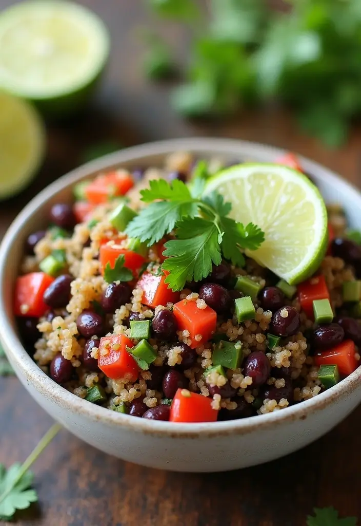 27 Freezer Meals for Chemo Patients That Provide Comfort - 20. Black Bean and Quinoa Salad