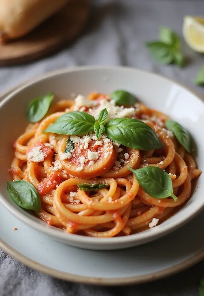 27 Freezer Meals for Chemo Patients That Provide Comfort - 21. Creamy Tomato Basil Pasta