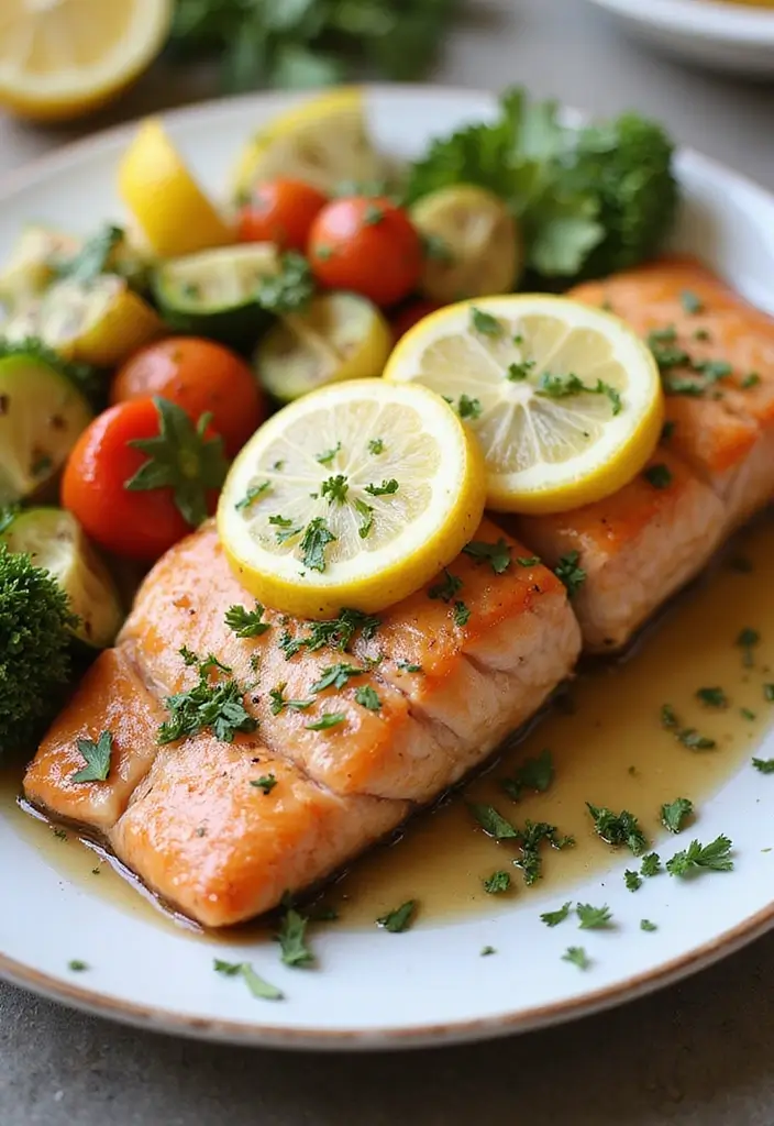 27 Freezer Meals for Chemo Patients That Provide Comfort - 5. Baked Lemon Garlic Salmon