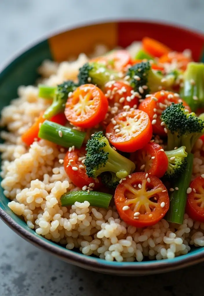 27 Freezer Meals for Chemo Patients That Provide Comfort - 8. Vegetable Stir-Fry with Brown Rice