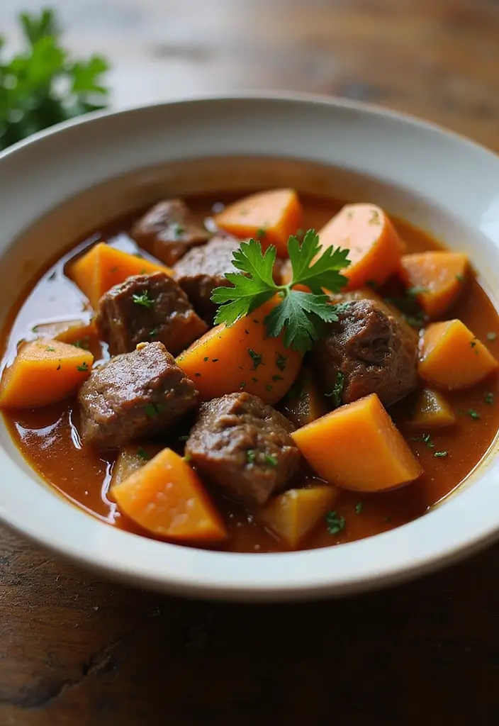 27 Freezer Meals for Picky Eaters That Actually Work 13 27 Freezer Meals for Picky Eaters That Actually Work - 13. Beef and Sweet Potato Stew