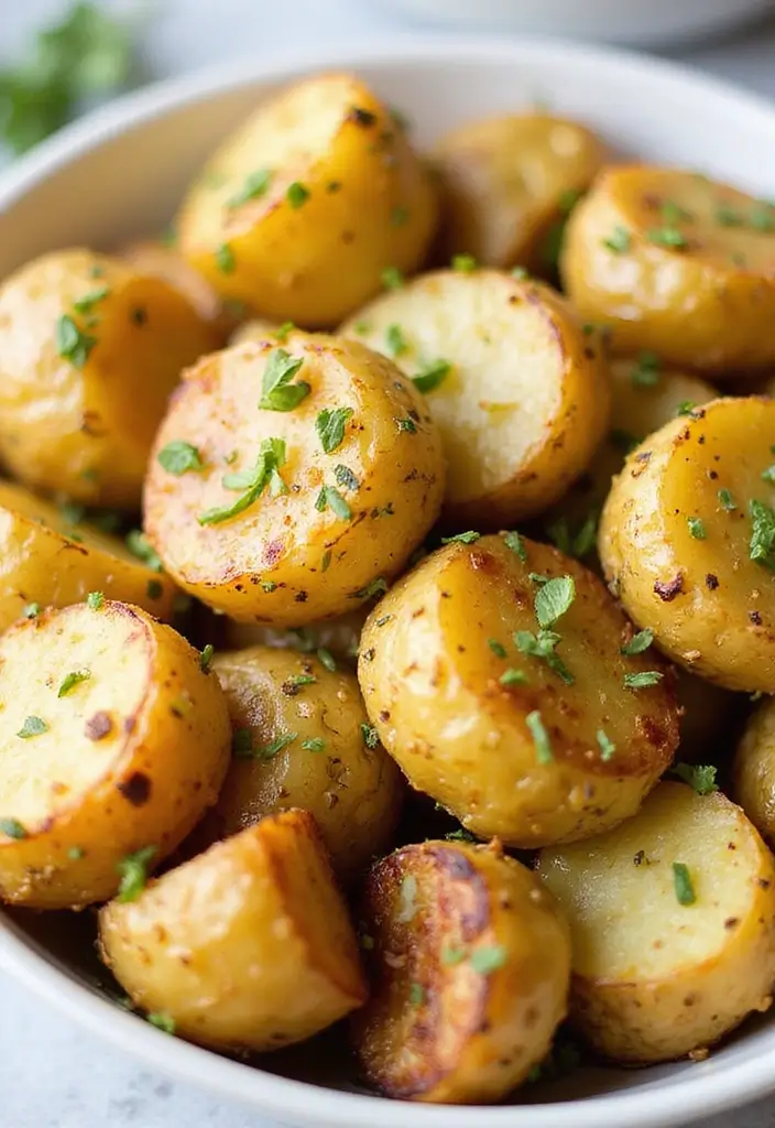 27 Freezer Meals for Picky Eaters That Actually Work 19 27 Freezer Meals for Picky Eaters That Actually Work - 19. Garlic Herb Roasted Potatoes