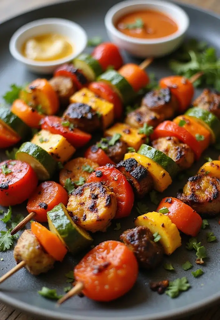 27 Freezer Meals for Picky Eaters That Actually Work 25 27 Freezer Meals for Picky Eaters That Actually Work - 25. Grilled Veggie Kebabs