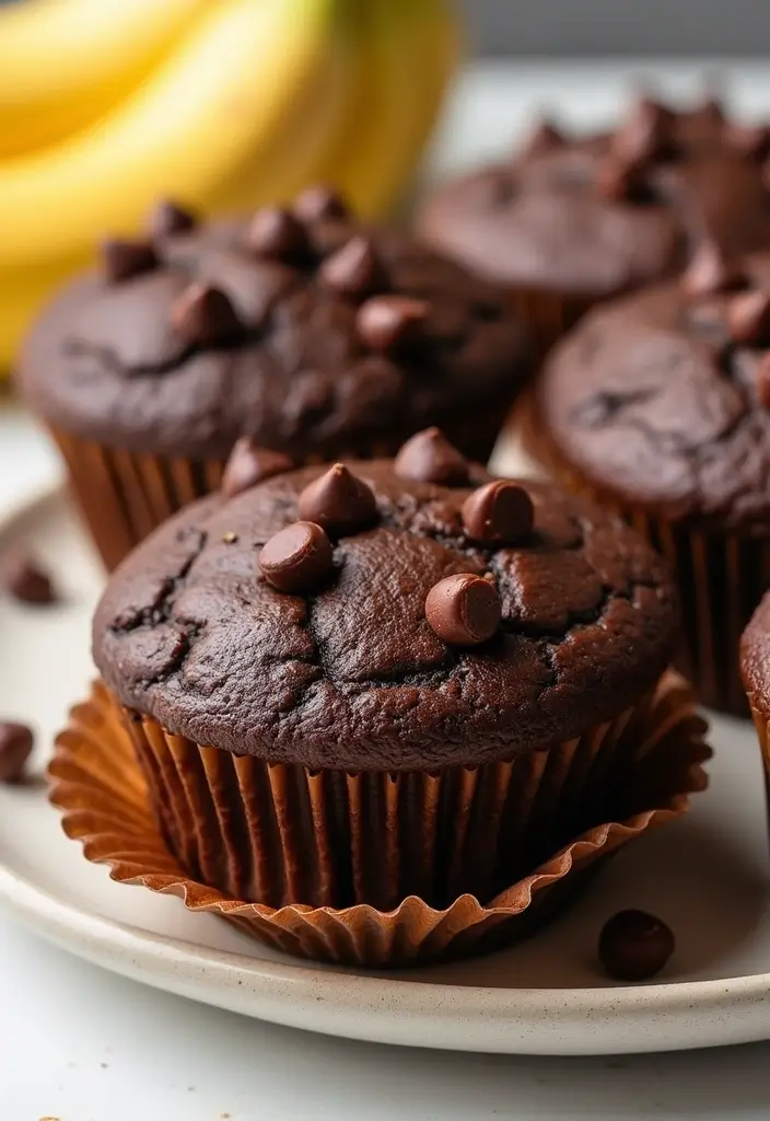 27 Freezer Meals for Picky Eaters That Actually Work 26 27 Freezer Meals for Picky Eaters That Actually Work - 26. Chocolate Banana Muffins