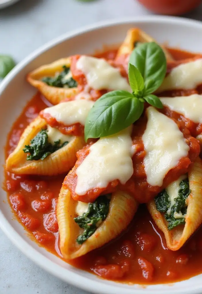 27 Freezer Meals for Picky Eaters That Actually Work 7 27 Freezer Meals for Picky Eaters That Actually Work - 7. Spinach and Cheese Stuffed Shells