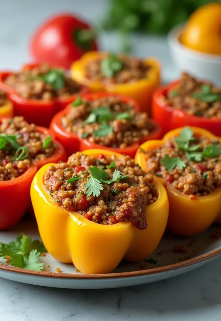 27 Freezer Pan Make Ahead Meal Recipes to Try 18 27 Freezer Pan Make Ahead Meal Recipes to Try - 18. Stuffed Bell Peppers