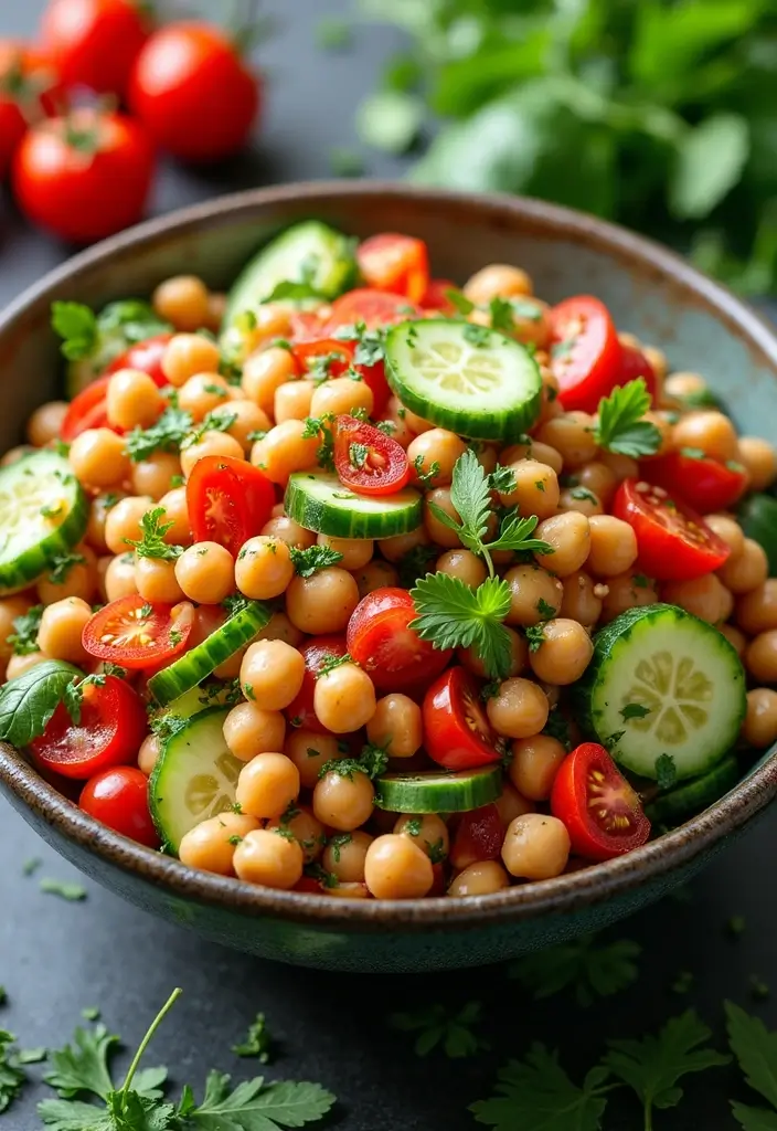 27 Freezer Pan Make Ahead Meal Recipes to Try 7 27 Freezer Pan Make Ahead Meal Recipes to Try - 7. Mediterranean Chickpea Salad