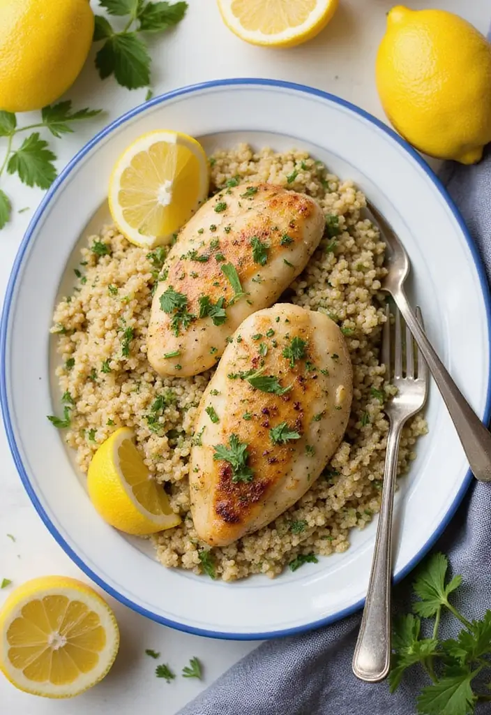27 Gluten Free Dairy Free Freezer Meal Recipes to Enjoy 2 27 Gluten Free Dairy Free Freezer Meal Recipes to Enjoy - 2. Lemon Herb Chicken and Quinoa