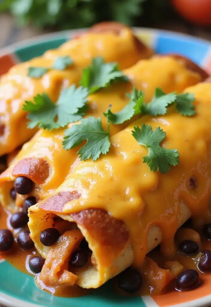 27 Ground Turkey Freezer Meal Recipes That Are Healthy and Easy - 10. Turkey and Black Bean Enchiladas