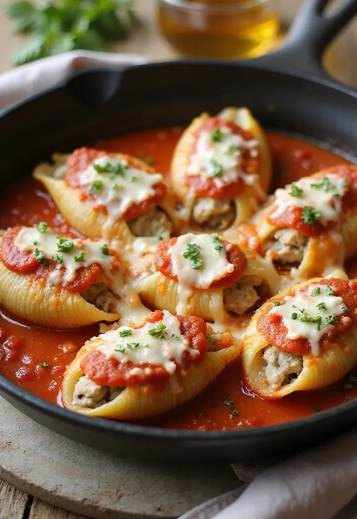 27 Ground Turkey Freezer Meal Recipes That Are Healthy and Easy - 26. Turkey and Feta Stuffed Shells
