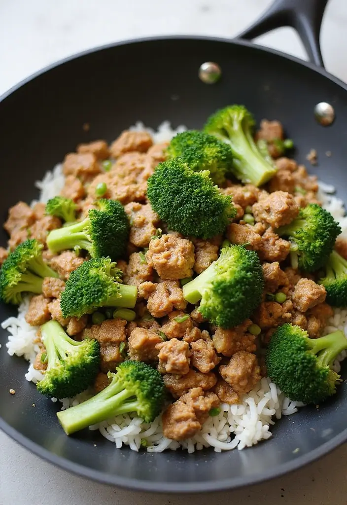 27 Ground Turkey Freezer Meal Recipes That Are Healthy and Easy - 5. Ground Turkey and Broccoli Stir Fry