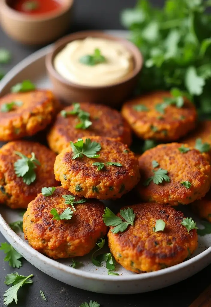 27 High Protein Freezer Meal Recipes for Fitness Goals - 26. Carrot and Lentil Patties