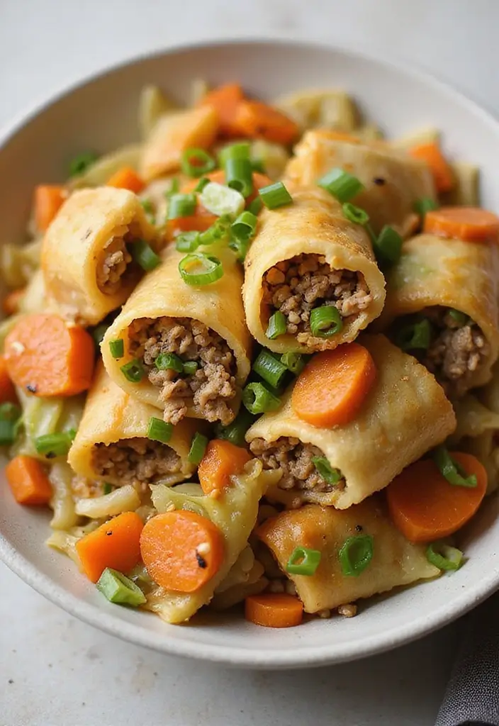 27 Keto Crockpot Freezer Meal Recipes for Low Carb Diets - 13. Egg Roll in a Bowl