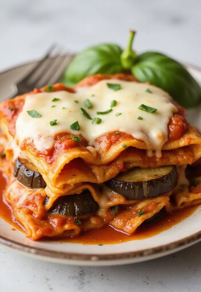 27 Keto Crockpot Freezer Meal Recipes for Low Carb Diets - 22. Eggplant Lasagna