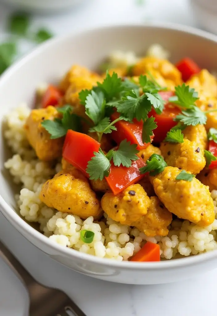 27 Keto Crockpot Freezer Meal Recipes for Low Carb Diets - 27. Coconut Curry Chicken