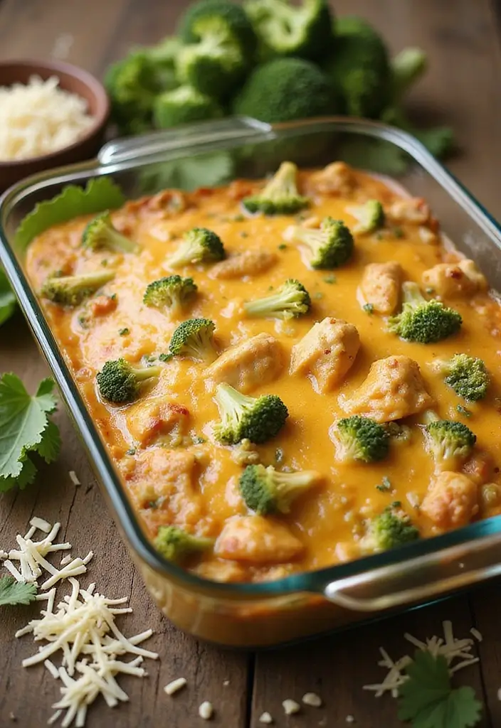 27 Make Ahead Freezer Meals for a Crowd to Share - 1. Cheesy Chicken and Broccoli Casserole