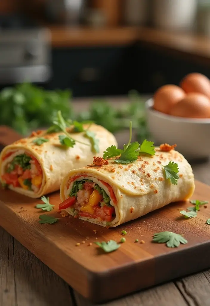 27 Make Ahead Freezer Meals for a Crowd to Share - 10. Breakfast Burritos