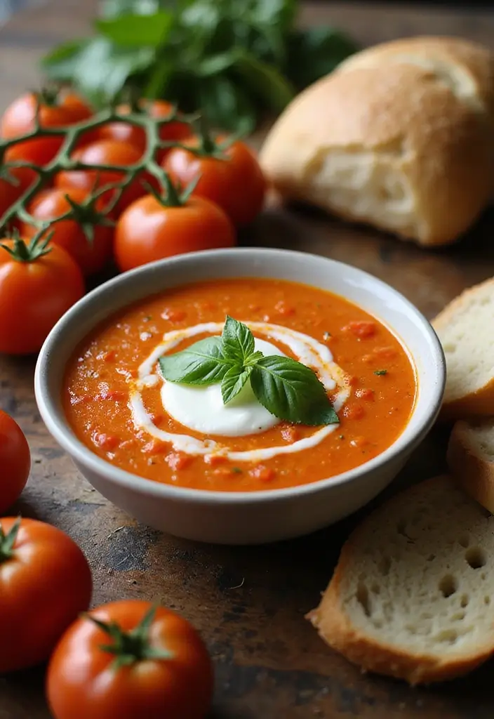 27 Make Ahead Freezer Meals for a Crowd to Share - 11. Creamy Tomato Soup