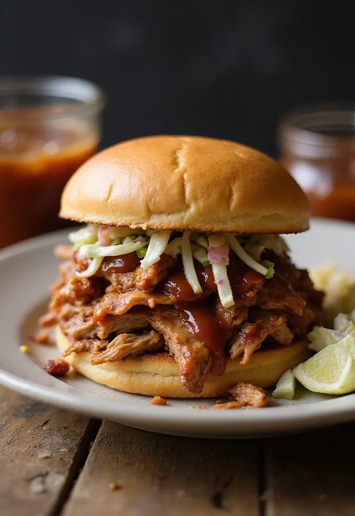 27 Make Ahead Freezer Meals for a Crowd to Share - 22. Pulled Pork Sandwiches