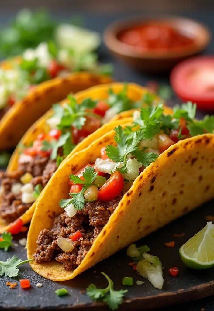 27 Make Ahead Freezer Meals for a Crowd to Share - 26. Beef Tacos