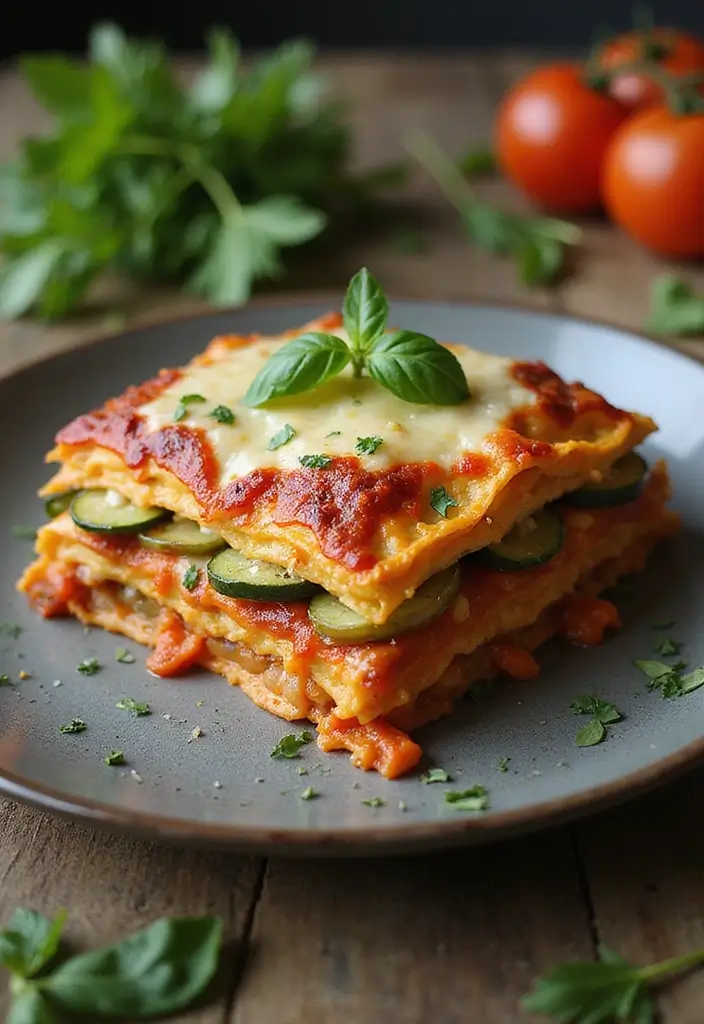27 Make Ahead Freezer Meals for a Crowd to Share - 3. Vegetarian Lasagna