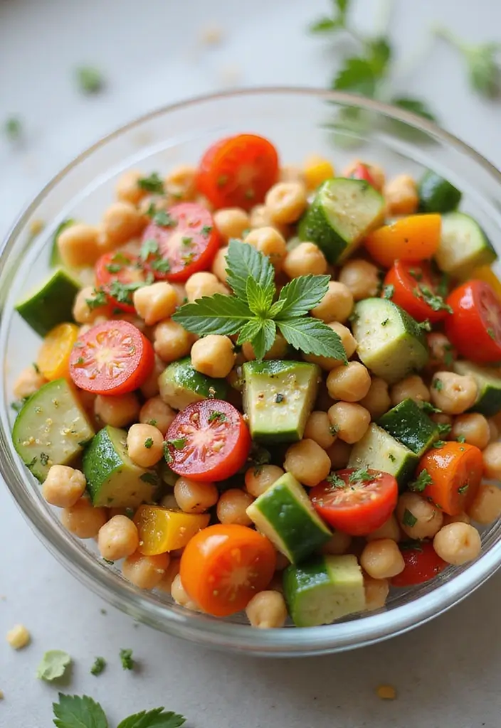 27 Simple Make Ahead Freezer Meal Recipes for Busy Weeks 15 27 Simple Make Ahead Freezer Meal Recipes for Busy Weeks - 15. Mediterranean Chickpea Salad