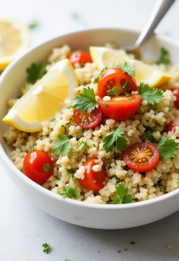 27 Simple Make Ahead Freezer Meal Recipes for Busy Weeks 26 27 Simple Make Ahead Freezer Meal Recipes for Busy Weeks - 26. Lemon Herb Couscous Salad