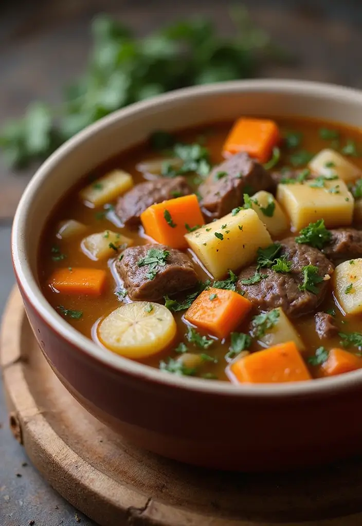 28 Beef Crockpot Freezer Meal Recipes That Feed a Crowd 11 28 Beef Crockpot Freezer Meal Recipes That Feed a Crowd - 11. Beef and Vegetable Soup