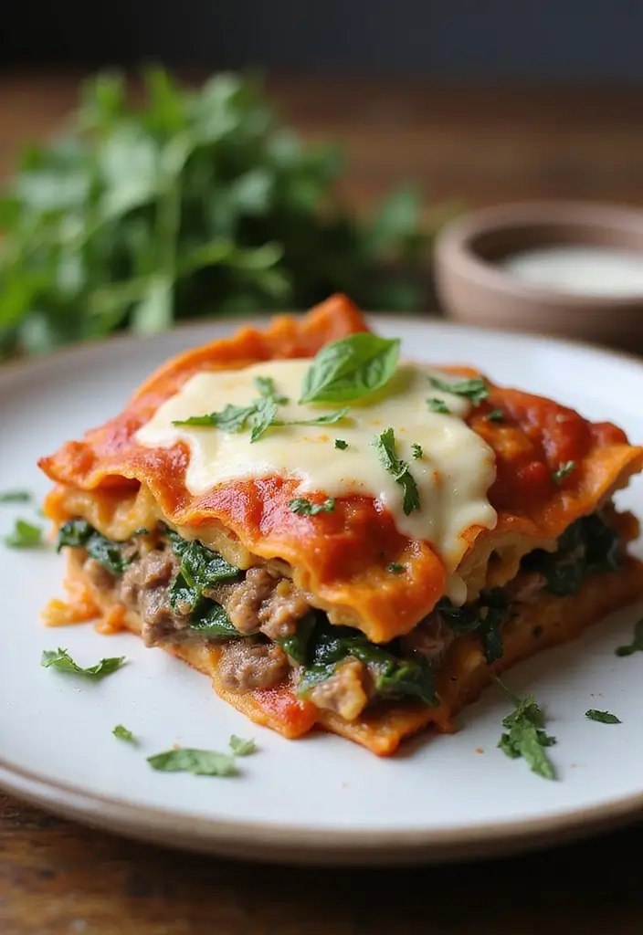 28 Beef Crockpot Freezer Meal Recipes That Feed a Crowd 22 28 Beef Crockpot Freezer Meal Recipes That Feed a Crowd - 22. Beef and Spinach Lasagna