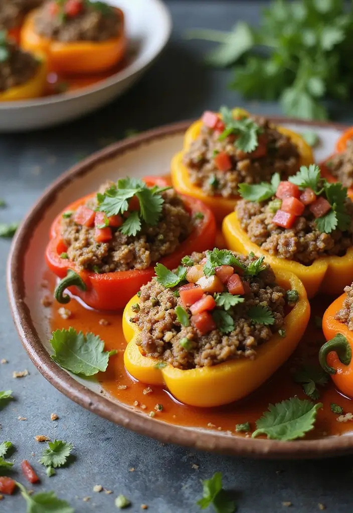 28 Beef Make Ahead Freezer Meal Recipes for Dinner 18 28 Beef Make Ahead Freezer Meal Recipes for Dinner - 18. Beef and Quinoa Stuffed Peppers