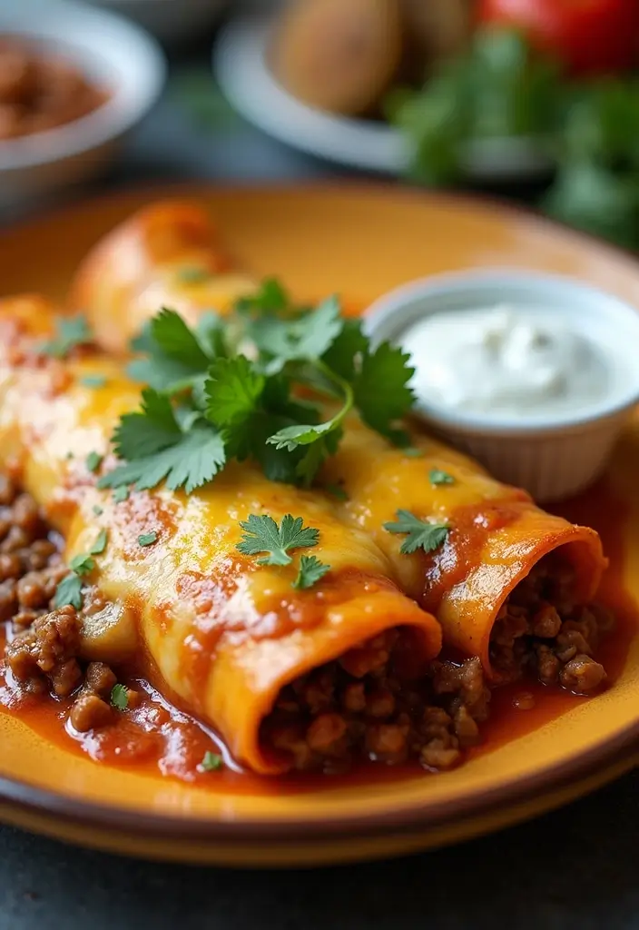 28 Beef Make Ahead Freezer Meal Recipes for Dinner 2 28 Beef Make Ahead Freezer Meal Recipes for Dinner - 2. Beef Enchiladas