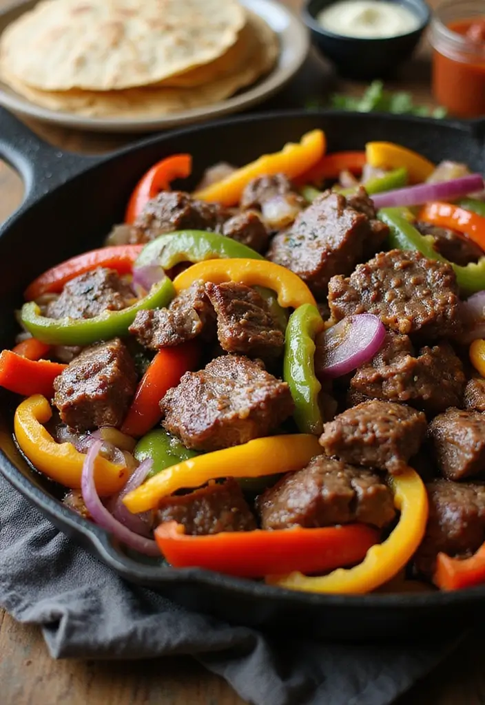 28 Beef Make Ahead Freezer Meal Recipes for Dinner 9 28 Beef Make Ahead Freezer Meal Recipes for Dinner - 9. Beef Fajitas