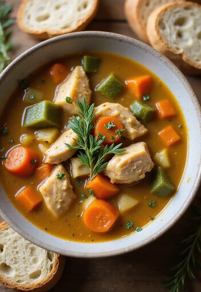 28 Chicken Freezer Dump Meal Recipes for Busy Nights 14 28 Chicken Freezer Dump Meal Recipes for Busy Nights - 14. Chicken and Vegetable Soup