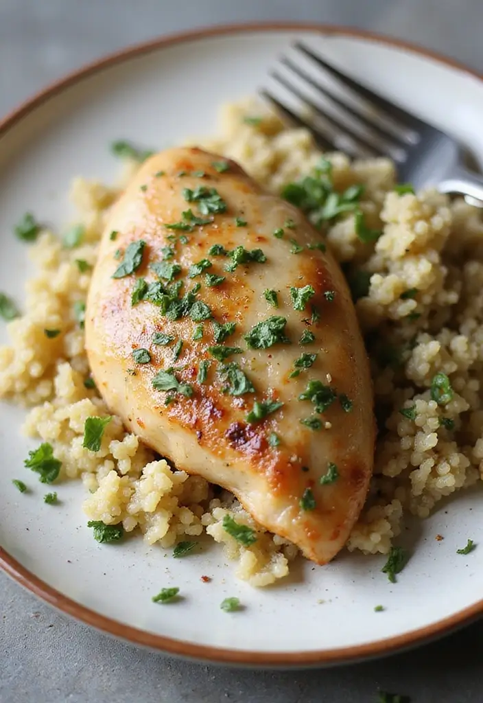 28 Chicken Freezer Dump Meal Recipes for Busy Nights 17 28 Chicken Freezer Dump Meal Recipes for Busy Nights - 17. Garlic Herb Chicken with Quinoa