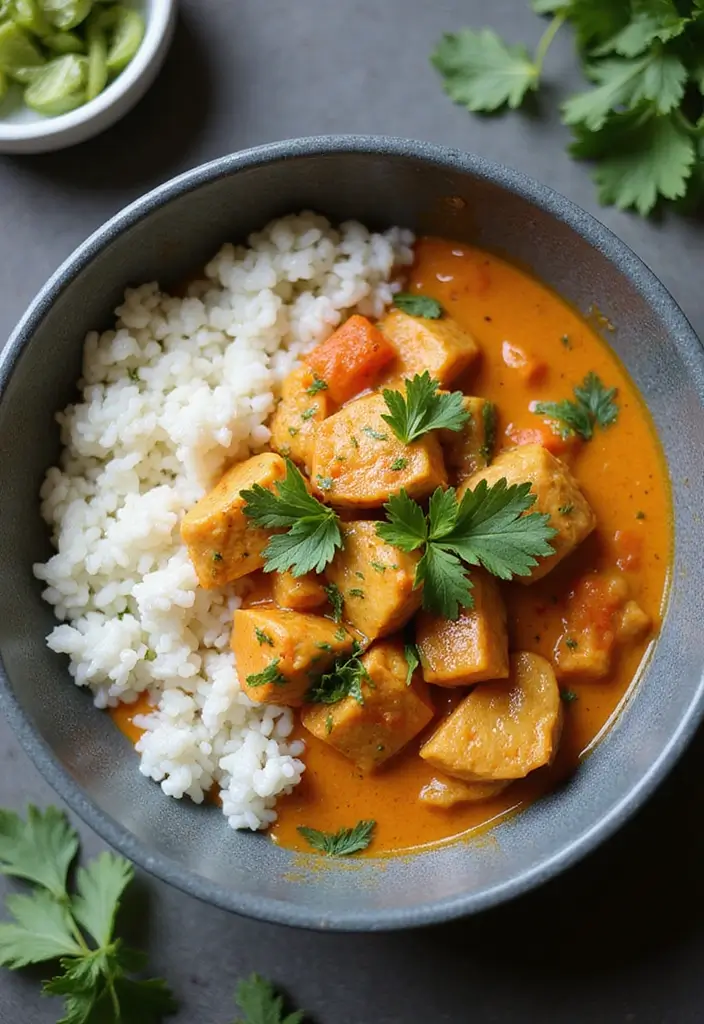 28 Chicken Freezer Dump Meal Recipes for Busy Nights 28 28 Chicken Freezer Dump Meal Recipes for Busy Nights - 28. Thai Coconut Chicken Curry