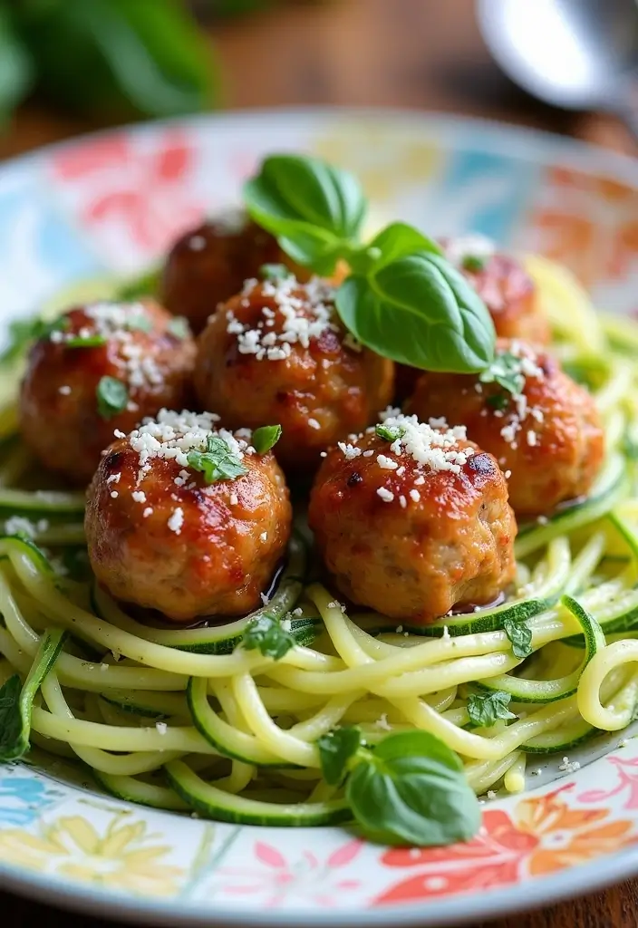 28 Family Friendly Freezer Meal Recipes That Everyone Will Enjoy - 3. Turkey Meatballs with Zucchini Noodles