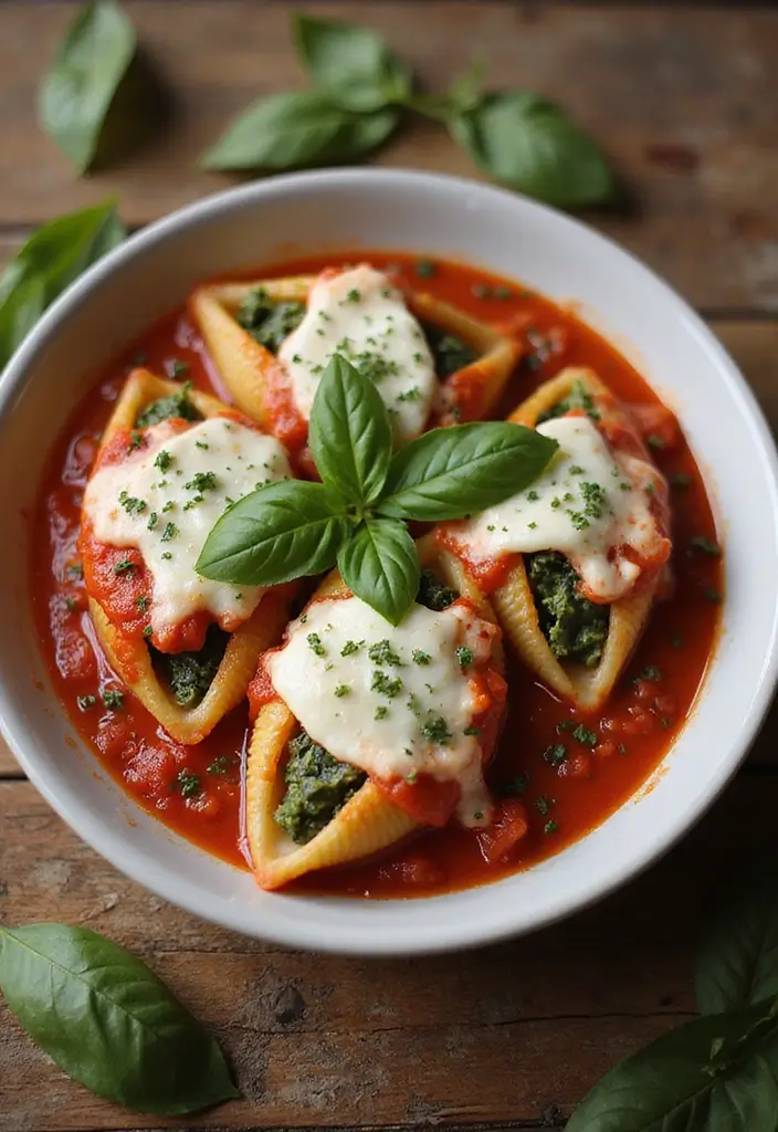 28 Family Friendly Freezer Meal Recipes That Everyone Will Enjoy - 4. Spinach and Ricotta Stuffed Shells