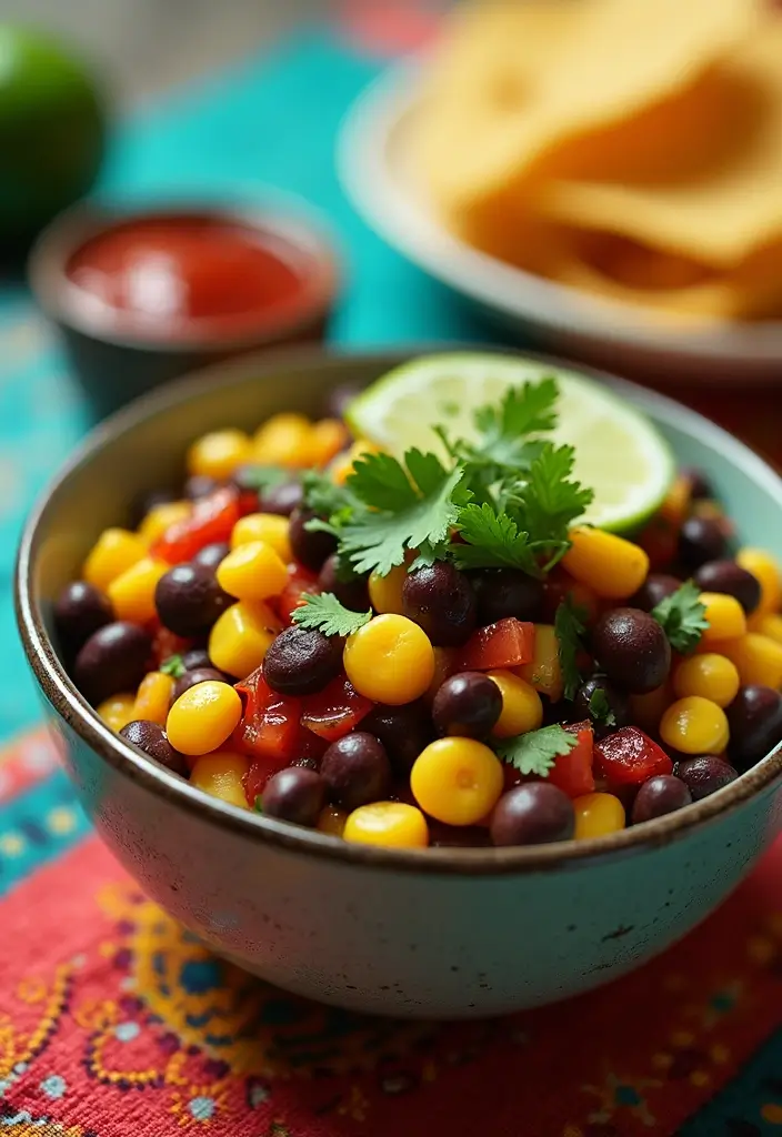 28 Healthy Crockpot Freezer Meals for Two That Save Time - 15. Black Bean and Corn Salad