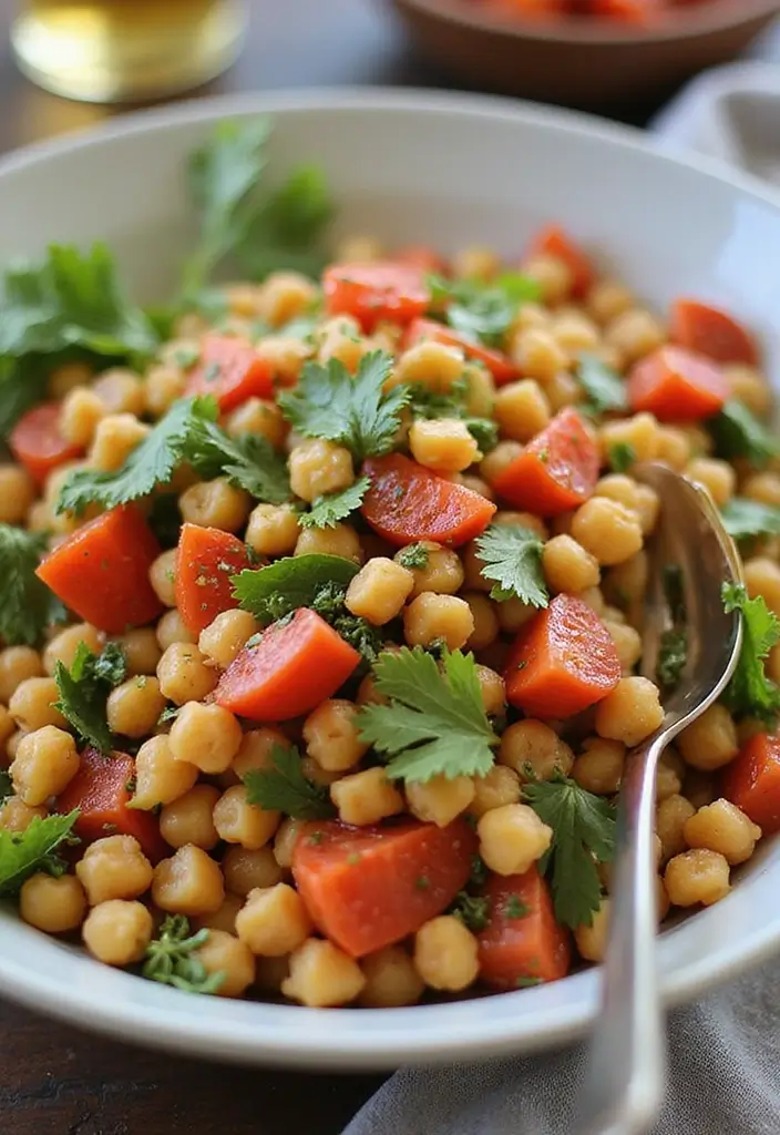 28 Healthy Crockpot Freezer Meals for Two That Save Time - 22. Mediterranean Chickpea Salad