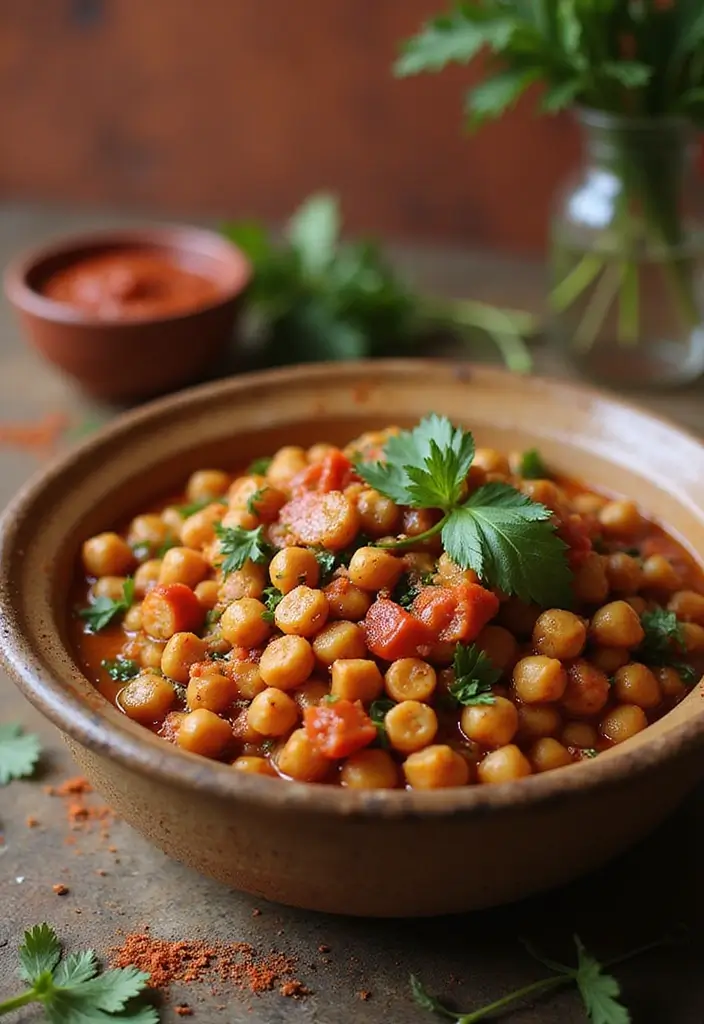 28 Heat and Eat Freezer Meal Ideas for Busy Families - 22. Moroccan Chickpea Stew