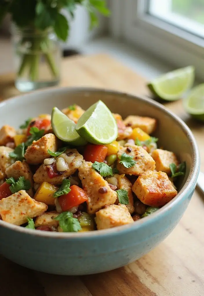 28 Heat and Eat Freezer Meal Ideas for Busy Families - 25. Southwestern Chicken Salad