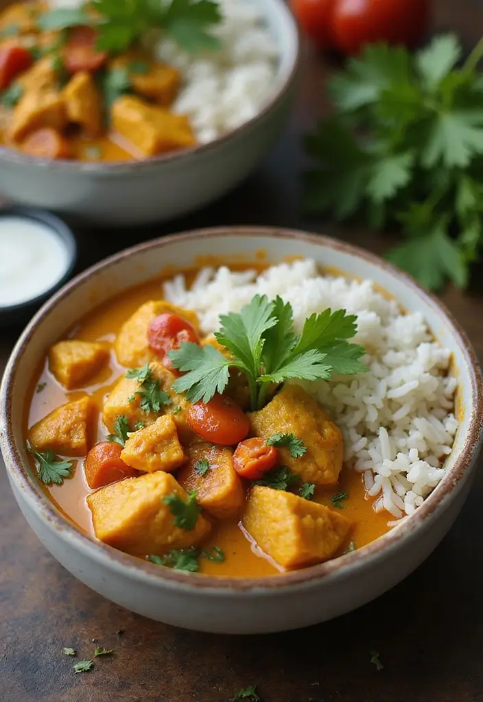 28 Heat and Eat Freezer Meal Ideas for Busy Families - 26. Coconut Chicken Curry