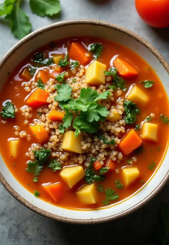 28 Instant Pot Freezer Meal Recipes That Save Time 3 28 Instant Pot Freezer Meal Recipes That Save Time - 3. Quinoa Vegetable Soup