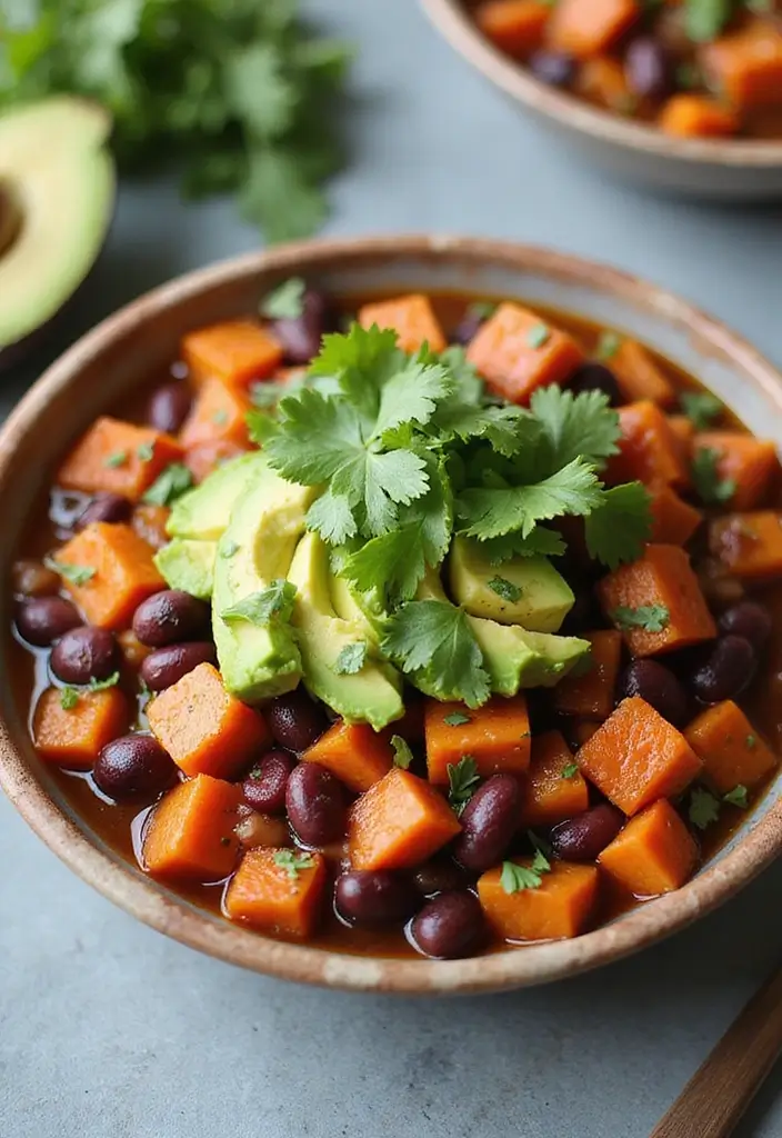 28 Instant Pot Freezer Meal Recipes That Save Time 4 28 Instant Pot Freezer Meal Recipes That Save Time - 4. Sweet Potato and Black Bean Chili